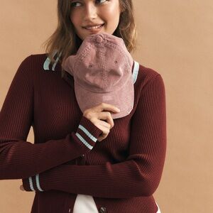 Maeve Burgundy Cardigan